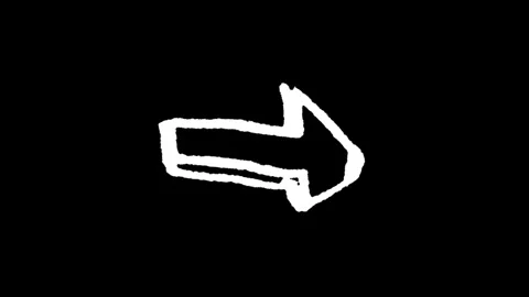 Animated symbol of an arrow with a loop.white arrow rising transparent chan.. Stock Footage 277927976