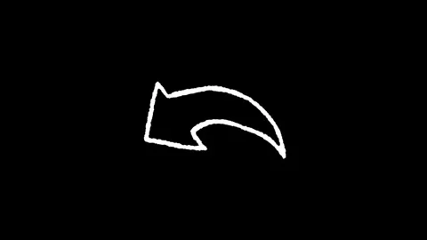 Animated symbol of an arrow with a loop.white arrow rising transparent chan.. Video stock 277927989