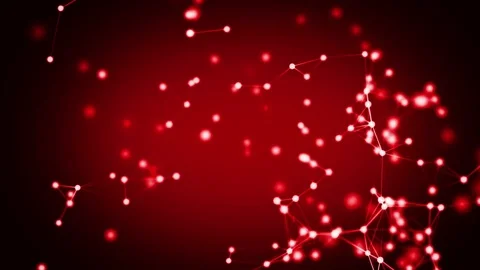 Animated system Plexus depth of field Stock Footage 71819640