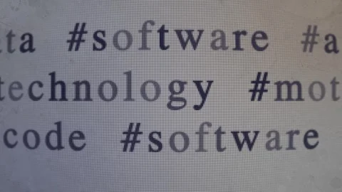 Animated Tags or Keywords B-Roll Generator – Macro Glitching CRT Effect 스톡 After Effects