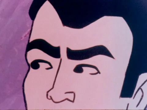 Animated tale showing the risks of smoking cigarettes, United Kingdom, UK, 1967 Stock Footage 134035766