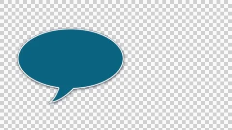 Animated Talk bubble 1 for video or presntation Stock Footage 42569471