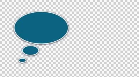 Animated Talk bubble 2 for video or presentation Stock Footage 42569887