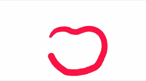 Animated of talking worm in an red apple Stock Footage 50829378