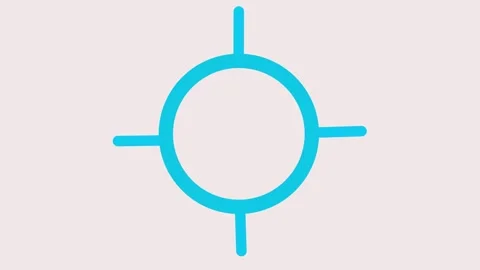 Animated target with dart hitting dollar sign in center, symbolizing busine.. Stock Footage 309015425