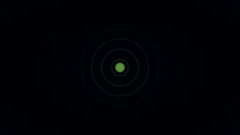 Animated Target Reticle Scope Zoom Effect on Dark Background Stock Footage 333799530