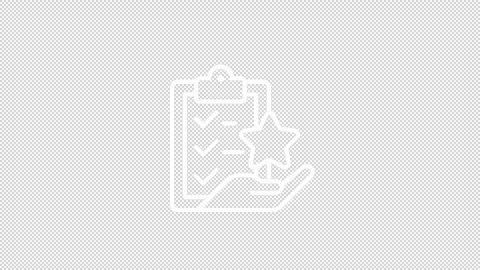 Animated task fee white line ui icon Stockbeeldmateriaal 222942466