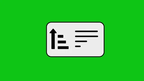Animated task list icon with rising bar chart appearing on white card with .. 스톡 동영상 346497347