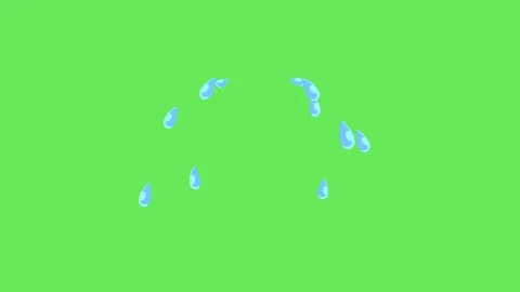 Animated teardrop. Stock Footage