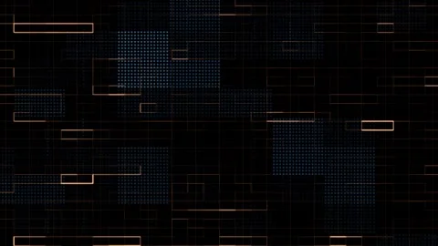 Animated technological background with randomly glowing dots and fading out Stock Footage 282526017