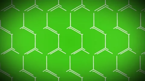 Animated technological sci-fi hexagon background loop green 스톡 동영상 64255356