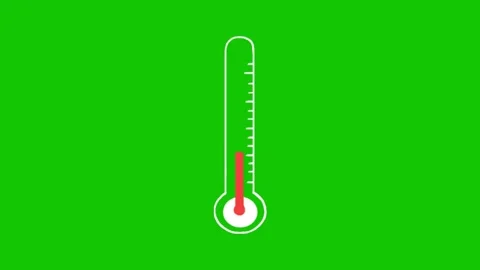 Animated Temperature Thermometer Motion Background Stock Footage 340463198