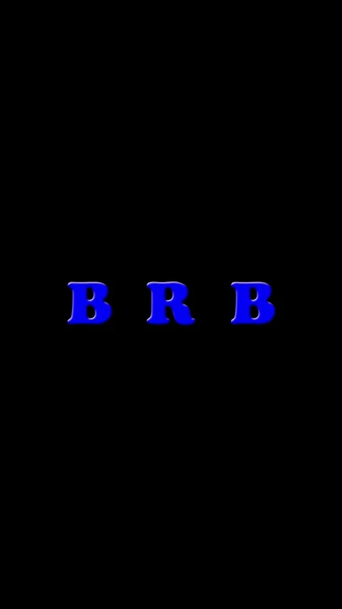 Animated text BRB sign typography for twitch stream overlay 動画素材 336747733