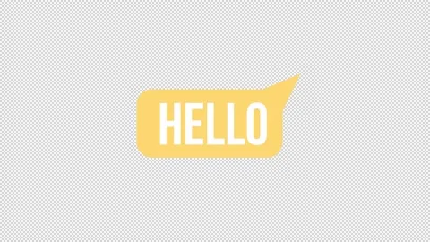 Animated text bubble element Stock Footage 226939648