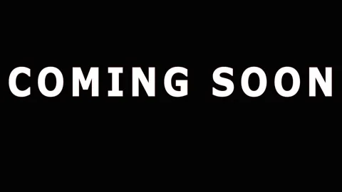 Animated text COMING SOON with glowing orange effect over dark background f.. Video stock 343479581