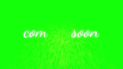 Animated text coming soon with particle effect style, green screen Stock Footage 315821508