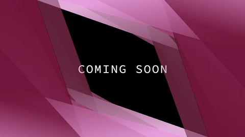 Animated Text Coming Soon with Pink Transition Stock Footage 86698878