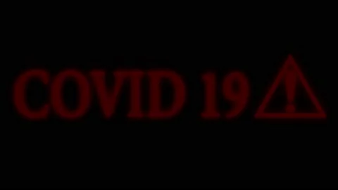 Animated Text Coronavirus Stock Footage 171536618