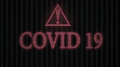 Animated Text With Coronavirus Video stock 171536644