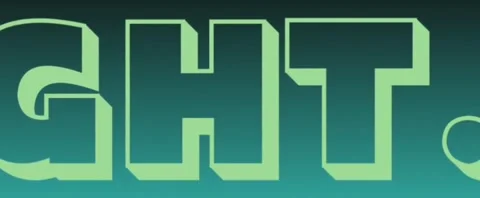 animated text with green background | Stock Video | Pond5