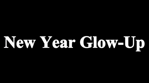 Animated text new year glow up displaying seasonal celebration typography Stock Footage 344714115