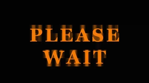 Animated text PLEASE WAIT in different colors and backgrounds for user inte.. Video stock 343414441