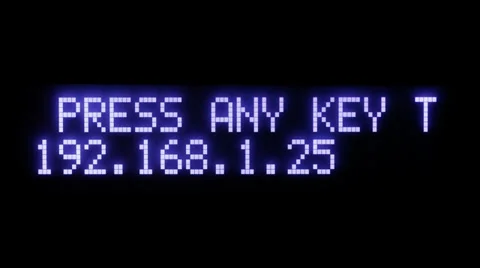 Animated text  "Press any key to enter main menu" Stock Footage 31739038