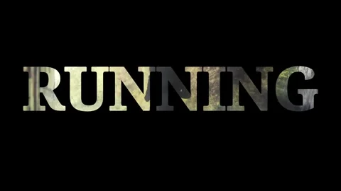 Animated Text Run Displaying on a Dark Background with Cinematic Motion Stock Footage 339166404
