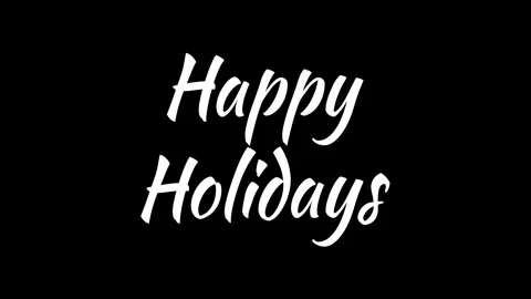 Animated text showcasing festive greeting Happy Holidays, dynamic transitions Stock Footage 301412503