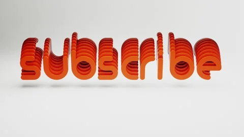 Animated text Subscribe. Moving typographic inscription Stock Footage 245186273