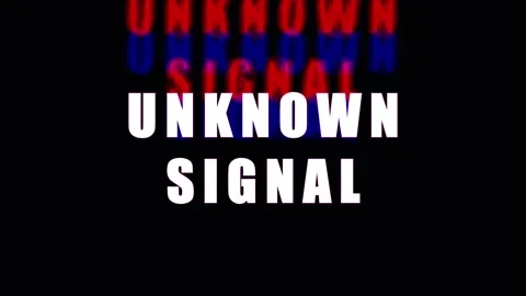 Animated text Unknown Signal in vibrant gradient lights against dark backgr.. Video stock 344285508