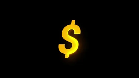 Animated text that uses a dollar sign Stock Footage 321043302