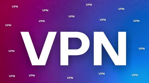 Animated text VPN virtual private network VPS server internet networking Stock Footage 318203171