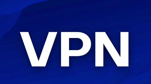 Animated text VPN virtual private network VPS server internet networking Stock Footage 318203176