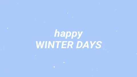 Animated text winter days Stock Footage 293681575