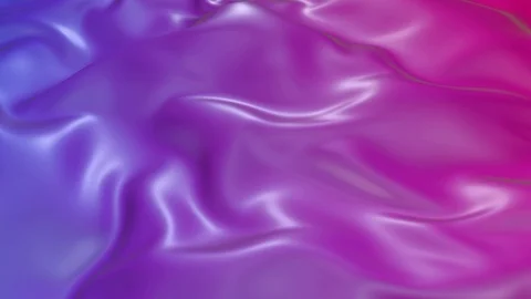 Animated texture in 4k. 3D animation of red violet gradient of wavy cloth Stock Footage 125899598