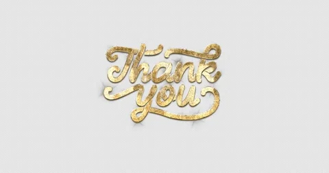 Animated thank you Stock Footage 346703693