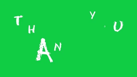 Animated thank you with glitch text effect Stock Footage 256193353