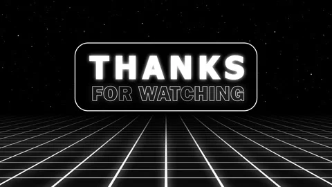 Animated Thanks For Watching Stock Footage 280765132