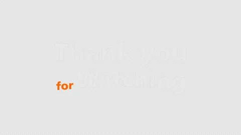 Animated thanks for watching text Stock Footage 260131029