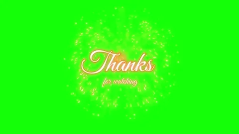 Animated thanks for watching text overlay with exploding colorful fireworks Stock-Footage 344714068