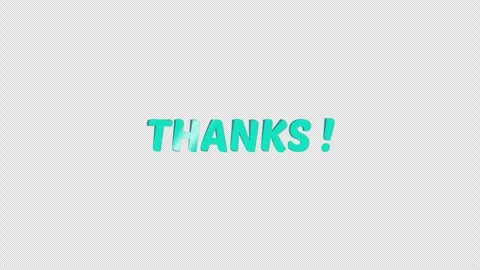Animated Thanks word with wave effect. Alpha channel ProRes 4444. Vídeo Stock 316784472
