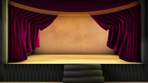Animated Theater Drapes Stock Footage 270717210