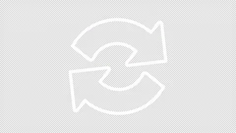Animated thin line roundabout arrow icon Vidéo 247964354