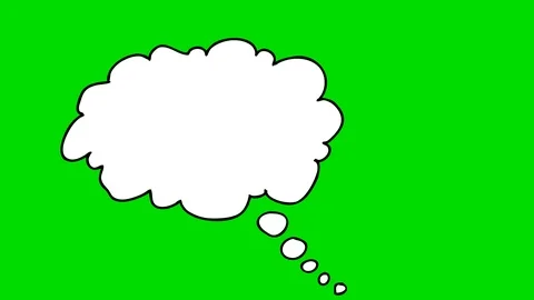 Animated thinking balloon. Video stock 102774386