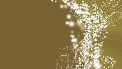 Animated three-dimensional particles. abstract futuristic composition. 3d render Stock Footage 96591005