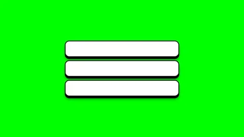 Animated Three Horizontal Bars with Green Screen Background Stock Footage 348191379