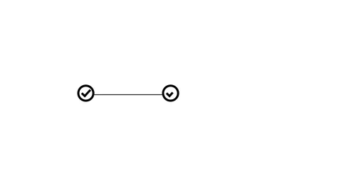 Animated three-step process shows task completion. Vidéo 333080758