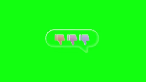 Animated Thumbs Down Icon Motion Stock-Footage 337328098