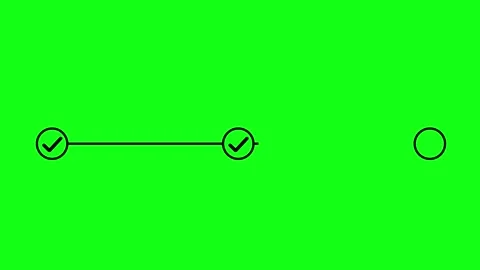 Animated Timeline Infographic Showing Step-by-Step Process with Looping Pro.. Stock Footage 309583655